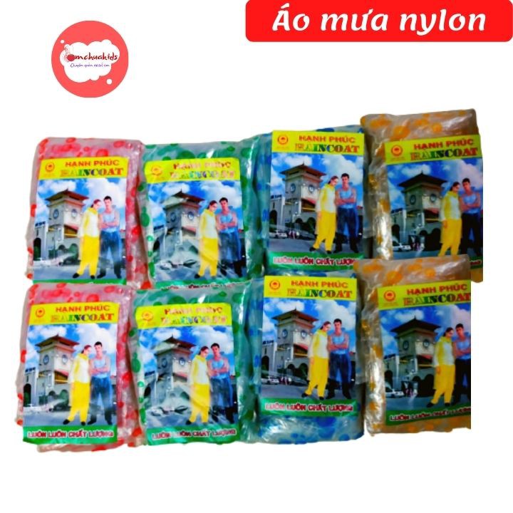 Áo mưa nylon tiện lợi - nhẹ dễ dàng mang theo- Tomchuakids