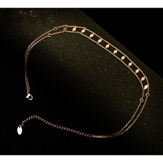 Dây Chuyền Titan Nữ Kiểu Choker Thời Trang Cá Tính Không Đen Không Gỉ TT 3059