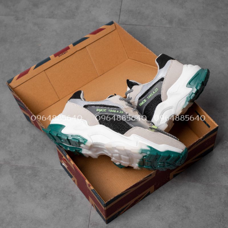 🔥 Siêu sốc 3 ngày vàng 🎁 Nhập mã freeship_Giày Sneaker Youthful Vigor da lộn phản quang đế kép siêu bền phong cách cá tí