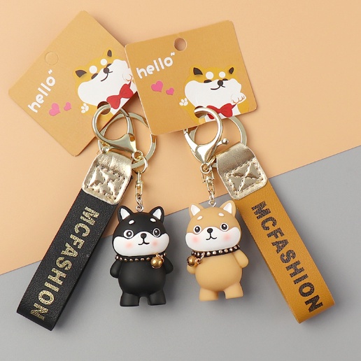 Móc khóa chó Husky - chó mặt Ngáo -phụ kiện túi xách