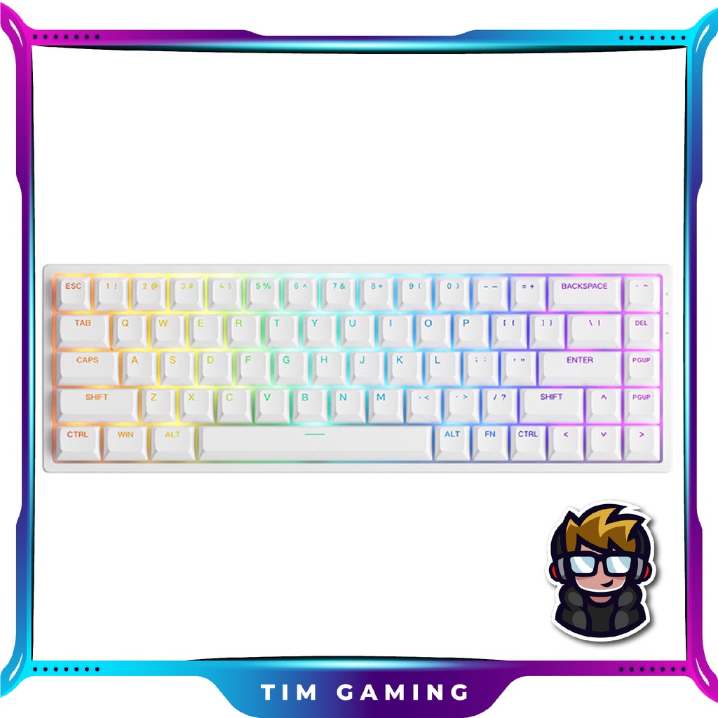 Bàn phím cơ AKKO Shine-Through Series 3084 / 3068 v2 / 5087 RGB – Black / White
