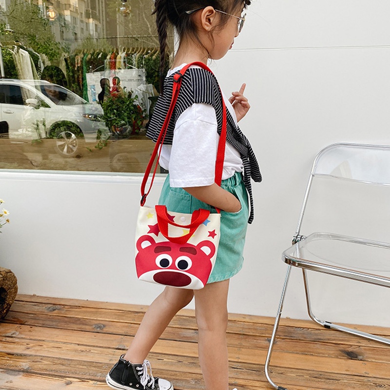 Túi Đeo Chéo Vai In Họa Tiết Hoạt Hình Dễ Thương Thời Trang Cho Bé Gái