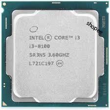 CPU intel I3 - 8100 Tray không box+tản