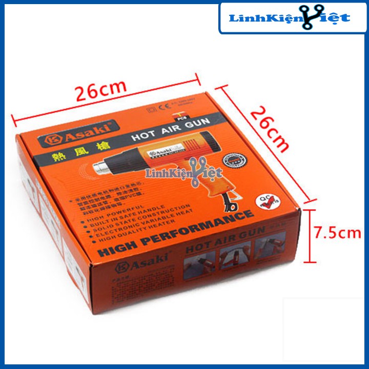 Máy Khò Asaki AK-9012 1600W ( BH : 1 tháng )