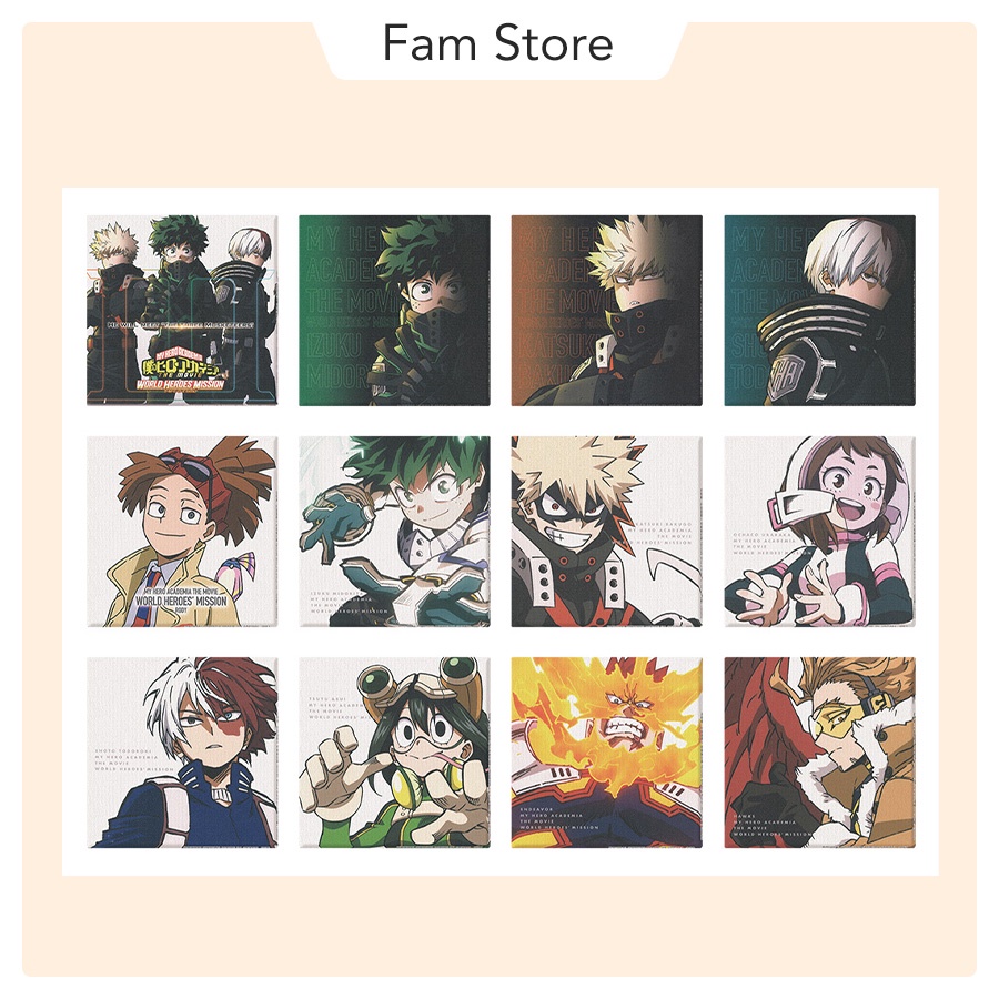 Tranh canvas - My Hero Academia World Heroes Mission Canvas Board