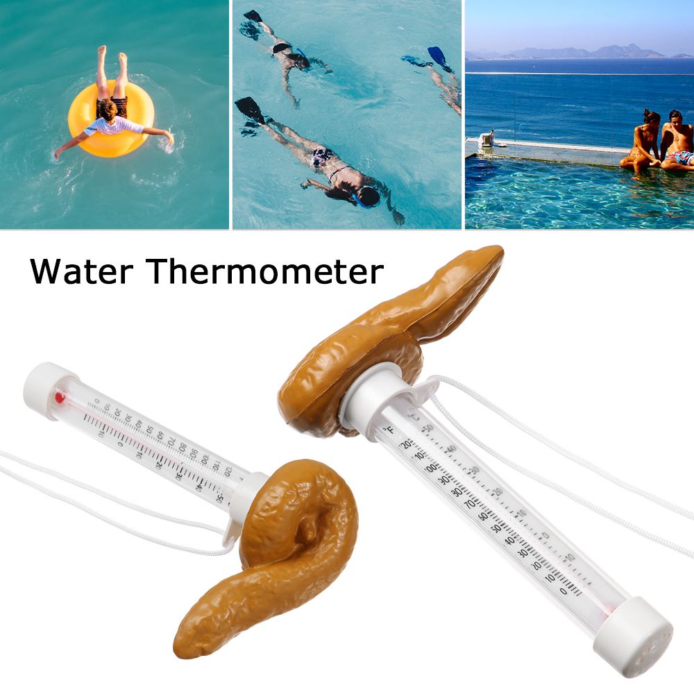 DAPHNE outdoor Sauna Digital Floating Thermometer Bath Water Floating Poop Prank Pool Water Thermometer Novelty Fake Prank Gift Poop Toys 100ML indoor Funny Swimming Pool