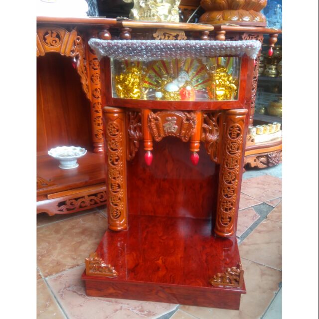 Bàn Thờ Thần Tài Ông Địa gỗ Công Nghiệp