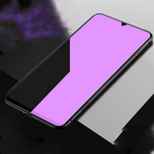 Cường lực Oppo Realme 5 / 5i  tím chống tia UV hại mắt 9H /2.5D ( tặng keo mép )