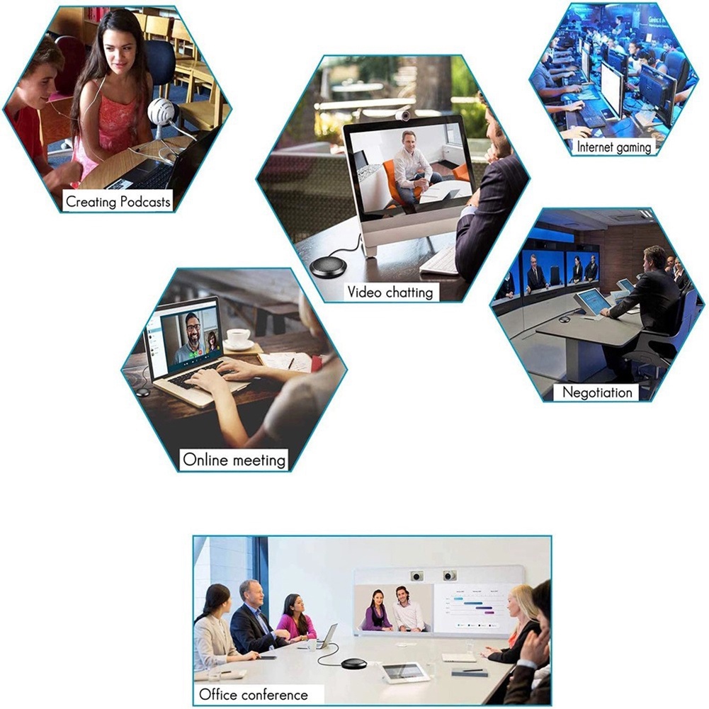 Micro thu âm đa hướng 360 độ jack cắm 3.5mm chất lượng cao cho máy tính bàn