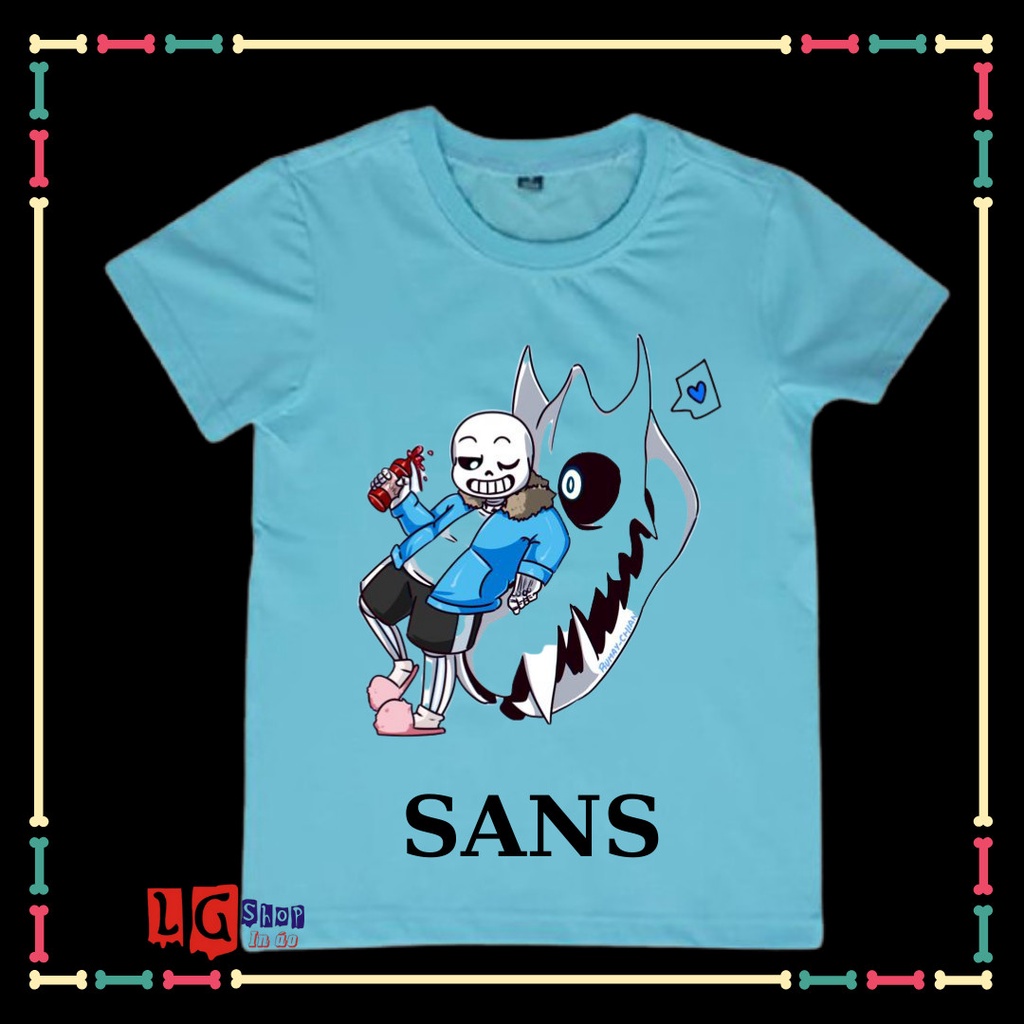 ÁO THUN IN HÌNH SANS UNDERTABLE - BIỆT ĐỘI GANGSTER CHO BÉ TRAI ( TỪ 10KG ĐẾN 90KG)