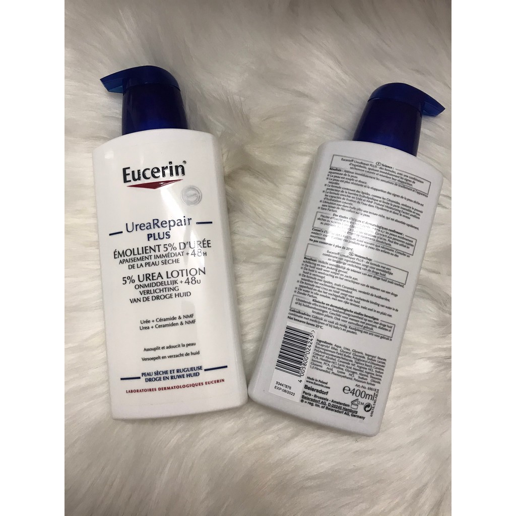 Lotion Dưỡng Ẩm Phục Hồi Da Khô Eucerin UreaRepair Plus 5% và 10% Urea Lotion 400ml