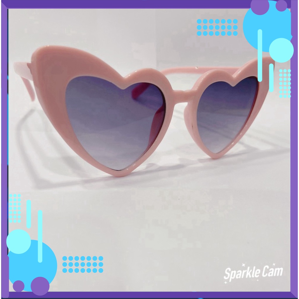 [ Freeship ] Kính Mát Gọng Trái Tim Chống Tia Uv 400 Thời Trang Cho Nữ