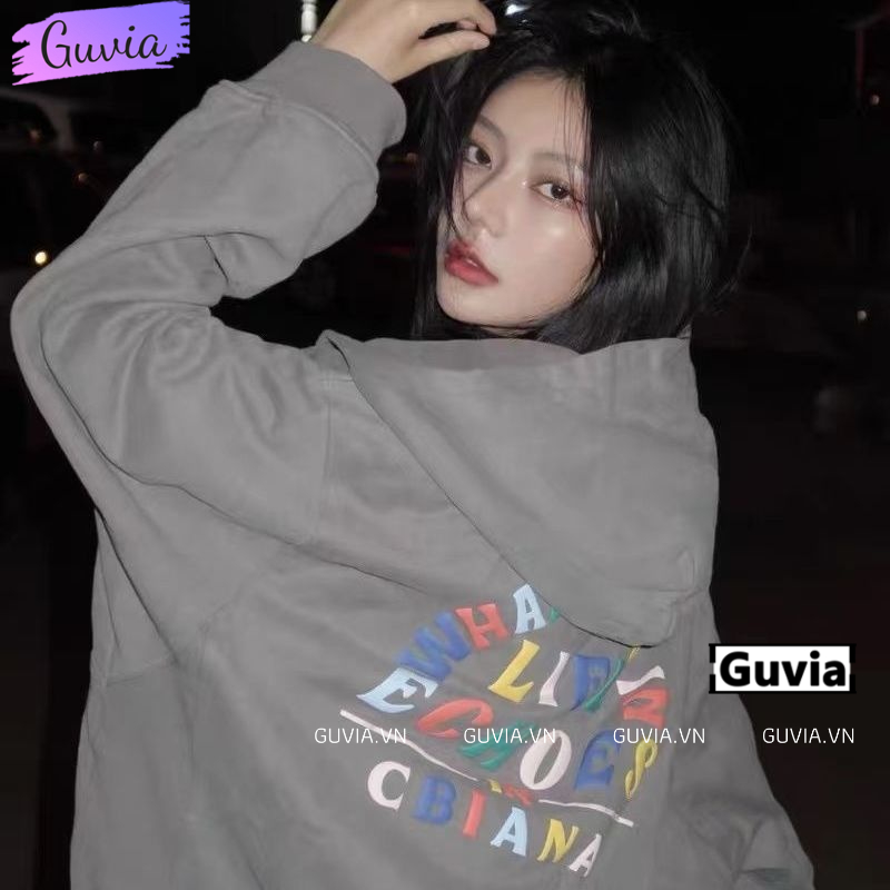 Áo Hoodie CBIANA Nam Nữ Ulzzang Unisex Áo Khoác Nỉ Dây Kéo Form Rộng GUVIA