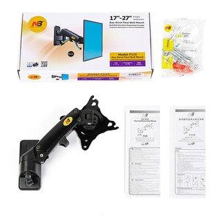 Giá treo tường màn hình máy tính tivi NB F120 xoay 180 độ 17-27 inch