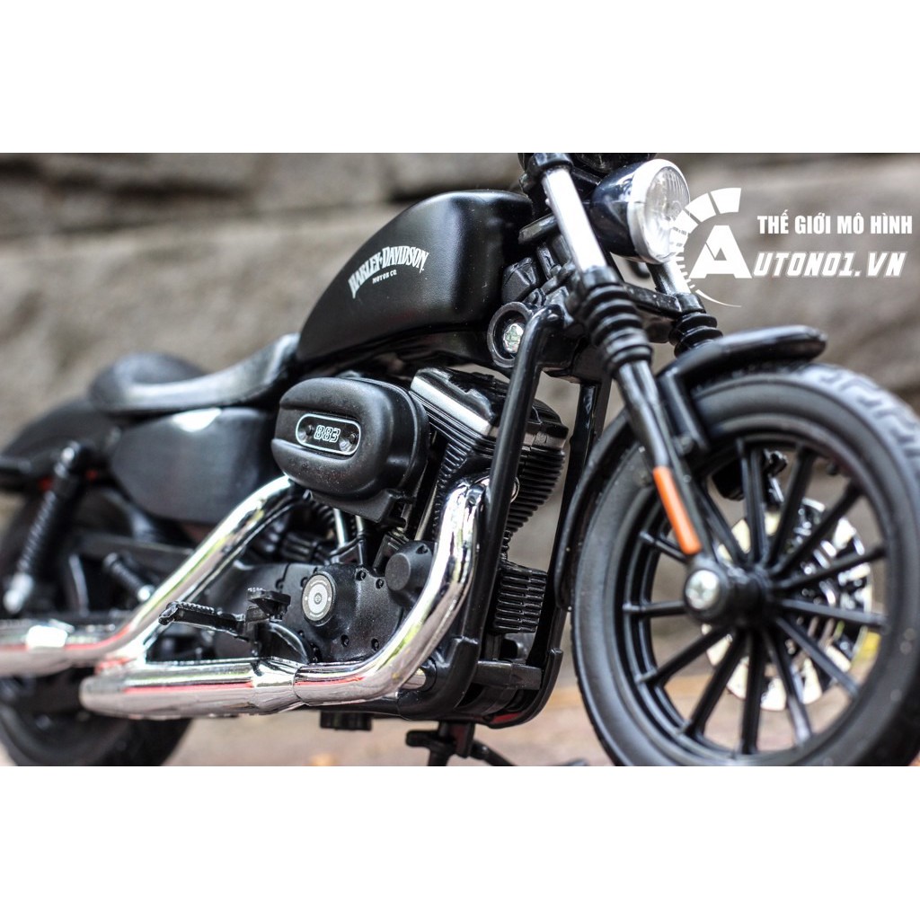 XE MÔ HÌNH ĐỒ CHƠI HARLEY DAVIDSON 13 SPORTSTER IRON 883 1:12 MAISTO 1035