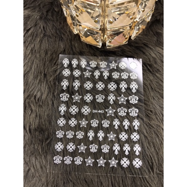 stich dán móng hoa tuyết ( làm móng , nail box )