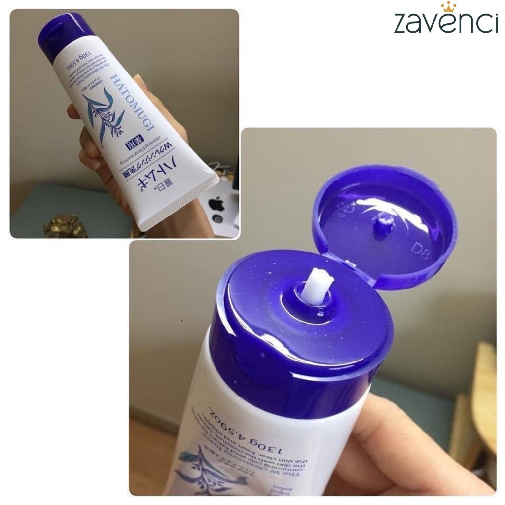 Sữa rửa mặt Ý DĨ Hatomugi Naturie dưỡng ẩm chống lão hóa làm sạch da 130ml - Zavenci