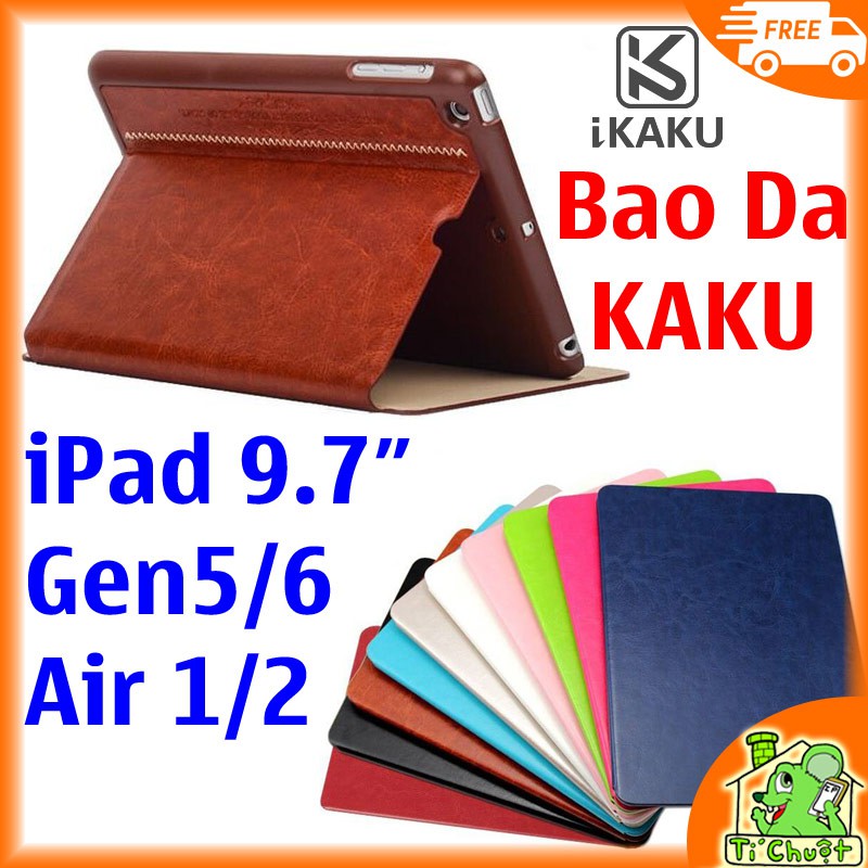 [Chính Hiệu KAKU] Bao Da iPad Air/ Air 2/ Pro 9.7-iPad 9.7 2017/ 2018