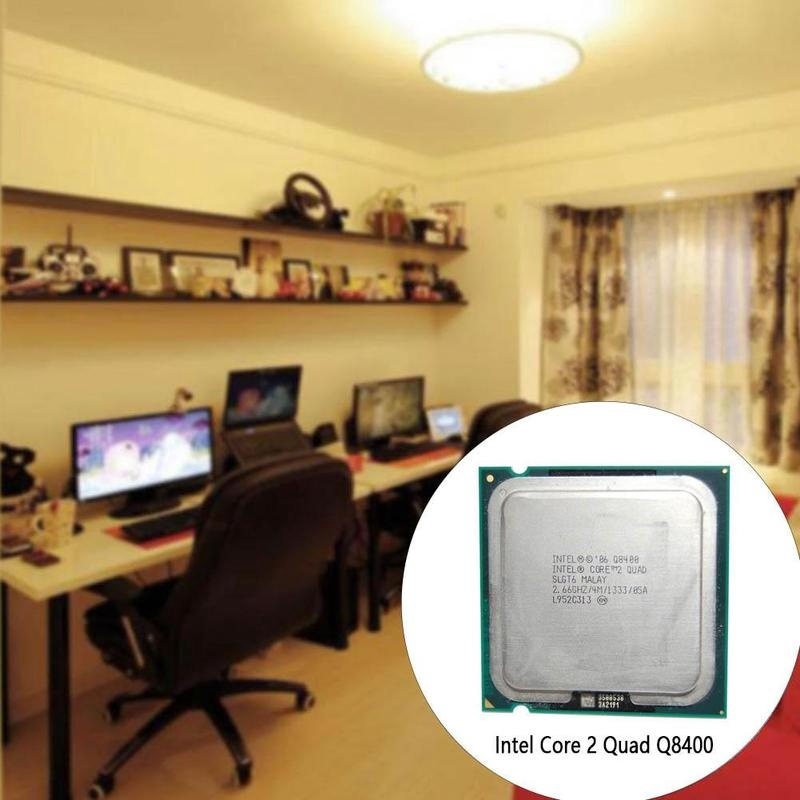 Ổ Cắm Cpu Intel Quad 2 Cpu Q8400 (2.66ghz / Processor 4m) Desktop 775 Cpu
