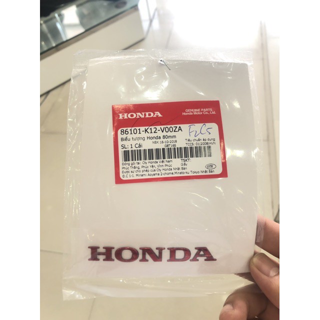 Tem Honda nổi chính hãng Honda.