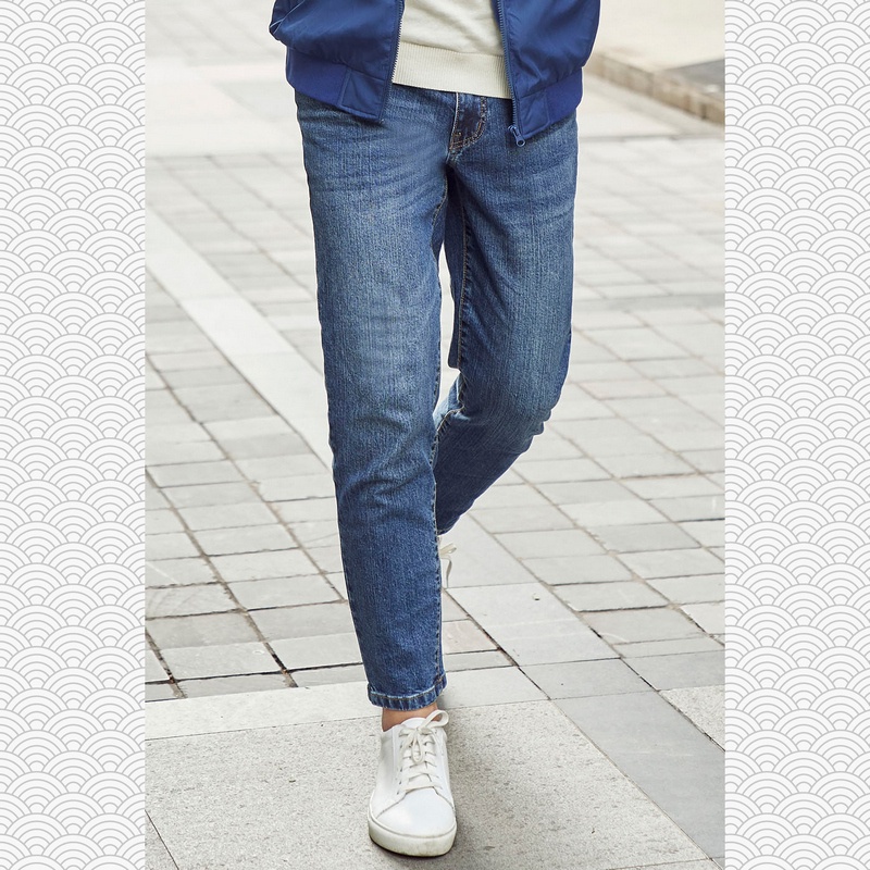 Quần jeans nam slimfit co giãn không phai màu hơi ôm vải bò cao cấp giữ form xanh xám đen trơn CH-QDJE-001-LEB