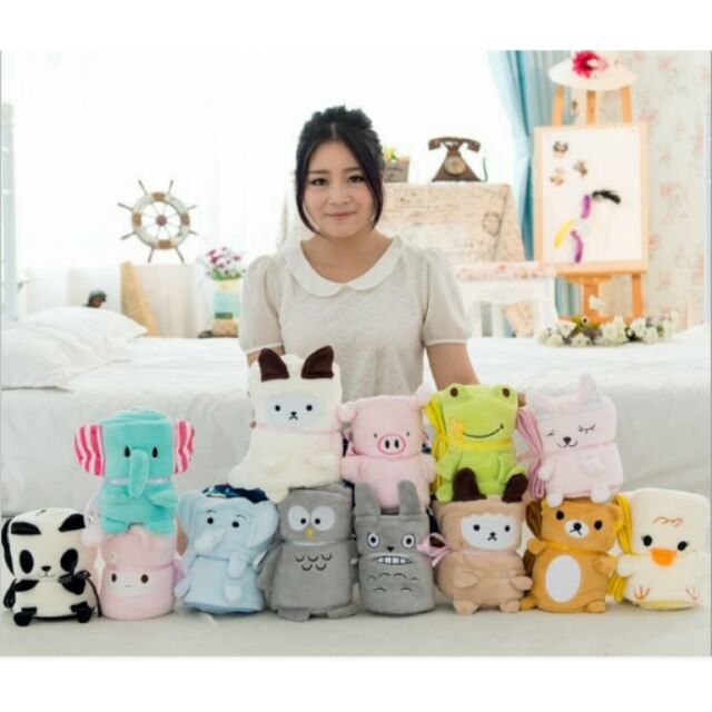 Chăn thú cuộn tròn cho bé 75x95cm