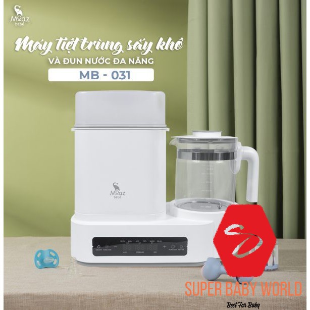 MÁY TIỆT TRÙNG SẤY KHÔ VÀ ĐUN NƯỚC ĐA NĂNG MOAZ BÉBÉ MB-031