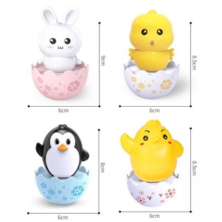 [Đồ chơi cho bé] Lật đật hình thú phiên bản quả trứng đáng yêu_Được chọn mẫu_Dâu Tây Baby Shop