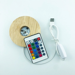 UFANSM gỗ gắn đèn led trang trí

