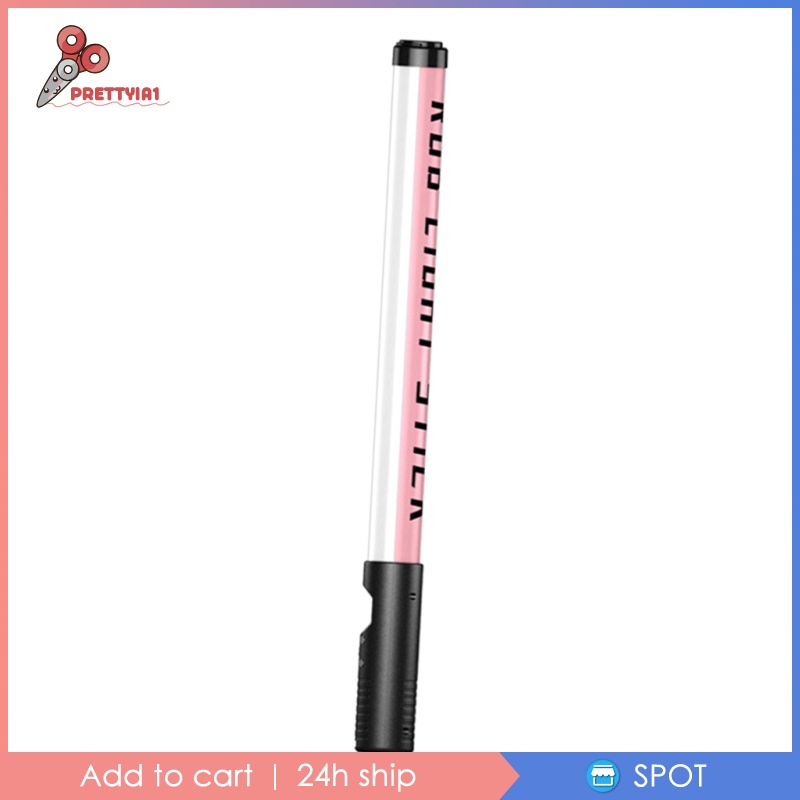 [Prettyia1] Đèn LED RGB Cầm Tay Hỗ Trợ Quay Video / Chụp Ảnh 2500-8500K / 10 Chế Độ Chiếu Sáng