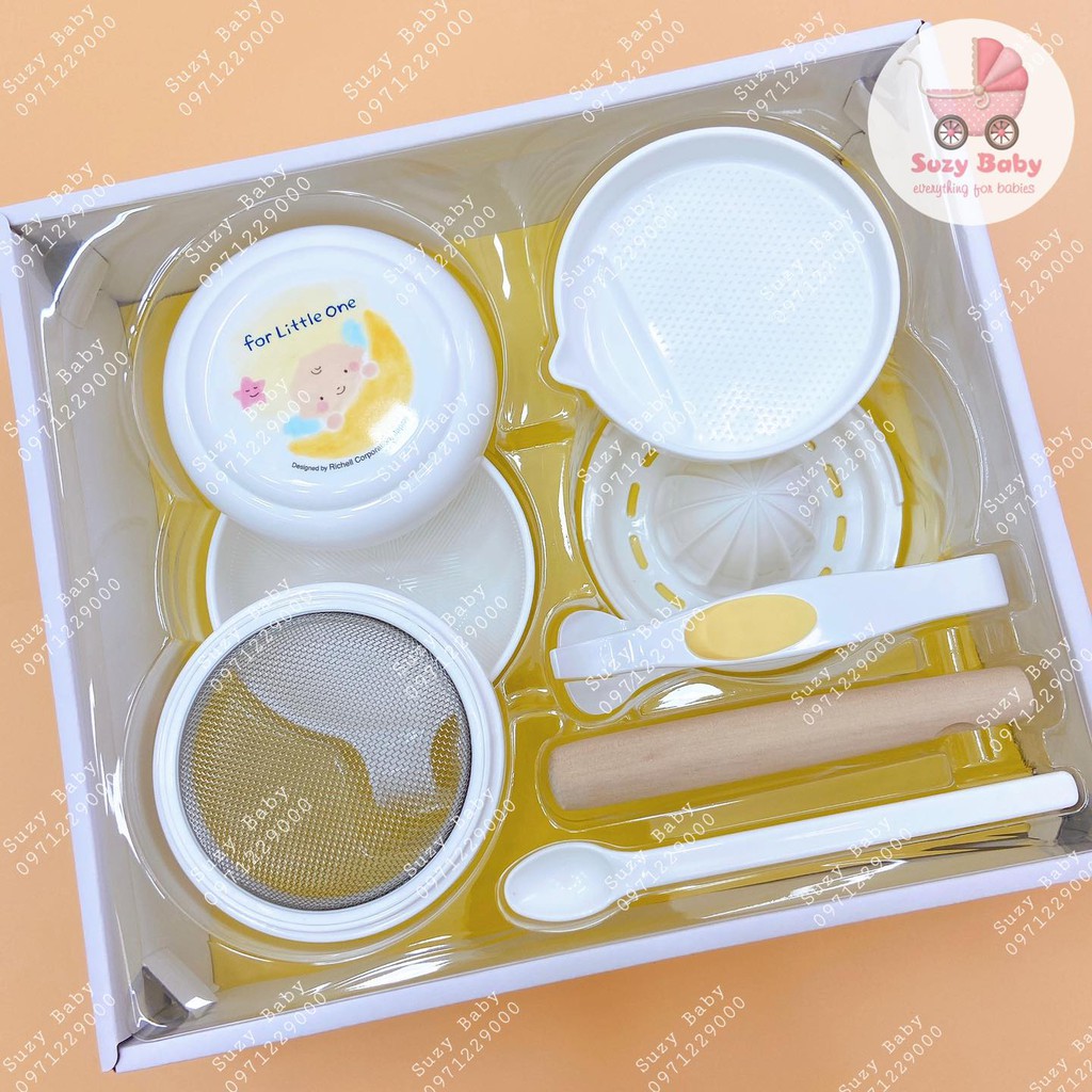 Bộ chế biến đồ ăn dặm richell - Suzy Baby