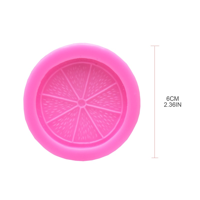 Khuôn Silicone Làm Bánh Kẹo Hình Lát Chanh Độc Đáo