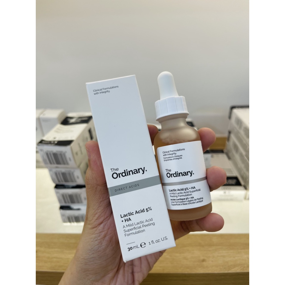 [BILL US – 30ML ] SERUM TẨY DA CHẾT HÓA HỌC The Ordinary LACTIC ACID 5% (10% ) +HA