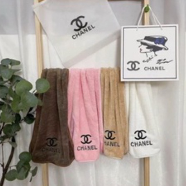 Sét 2 khăn tắm cotton thấm hút thương hiệu mềm mịn