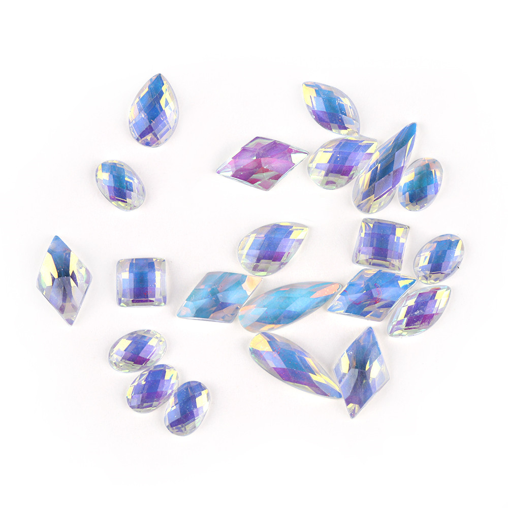 [Hàng mới về] Đá kim cương trang trí móng 3D tự làm nhiều kích thước và màu sắc