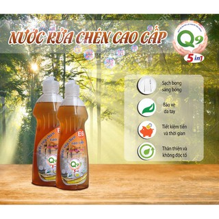 🌺Nước rửa chén Q9 400ml - nước dầu quế