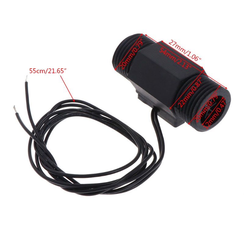 Cảm Biến Điều Khiển Lưu Lượng Nước Bằng Nhựa Màu Đen Chống Thấm Nước FS-131 0.75-5 L / Phút