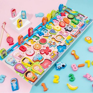 Bộ Đồ Chơi Câu Cá Ghép Số 63 Chi Tiết