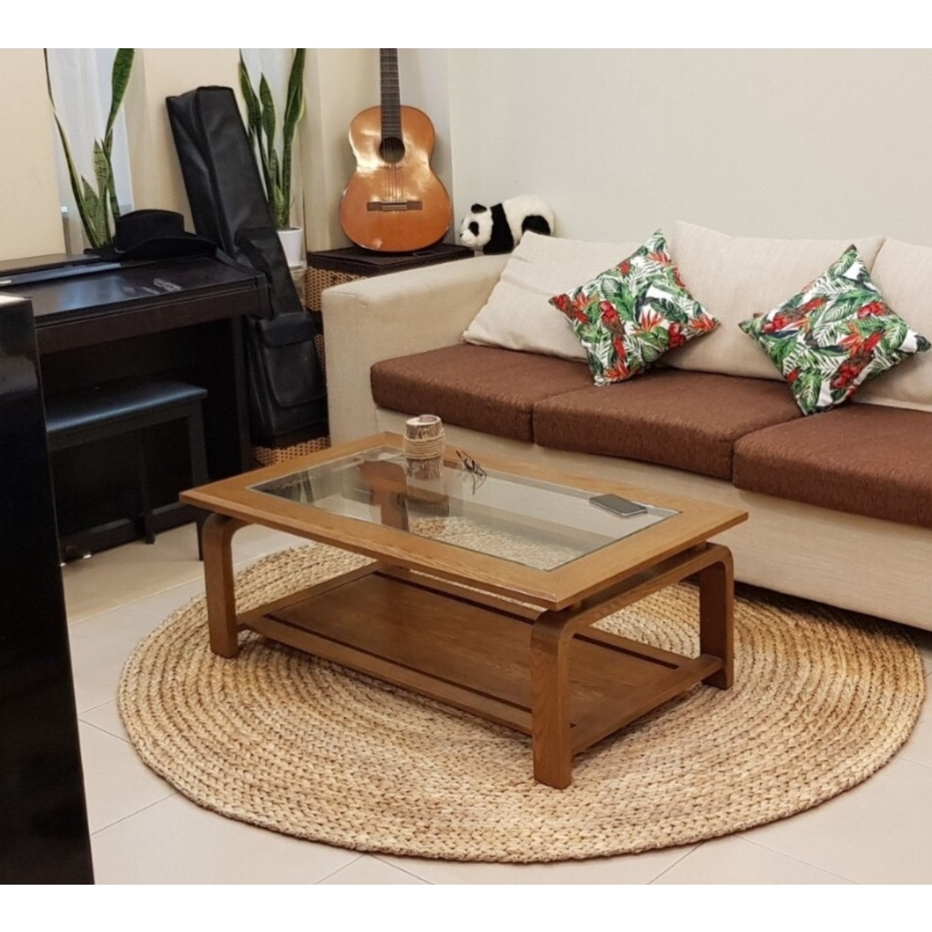 Thảm lục bình ,Thảm cói tròn trải sàn chụp ảnh hàng xuất khẩu loại 1 HƯNG PHÚC size 1m8