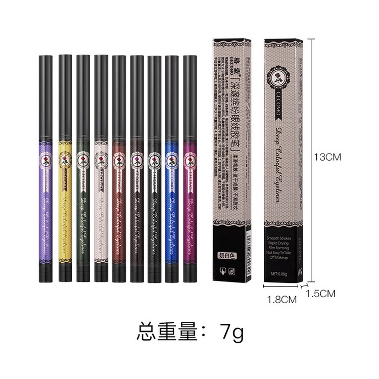 Bút Kẻ Mắt Dạng gel Chống Thấm Nước Với 9 Màu Lựa Chọn Độc Đáo