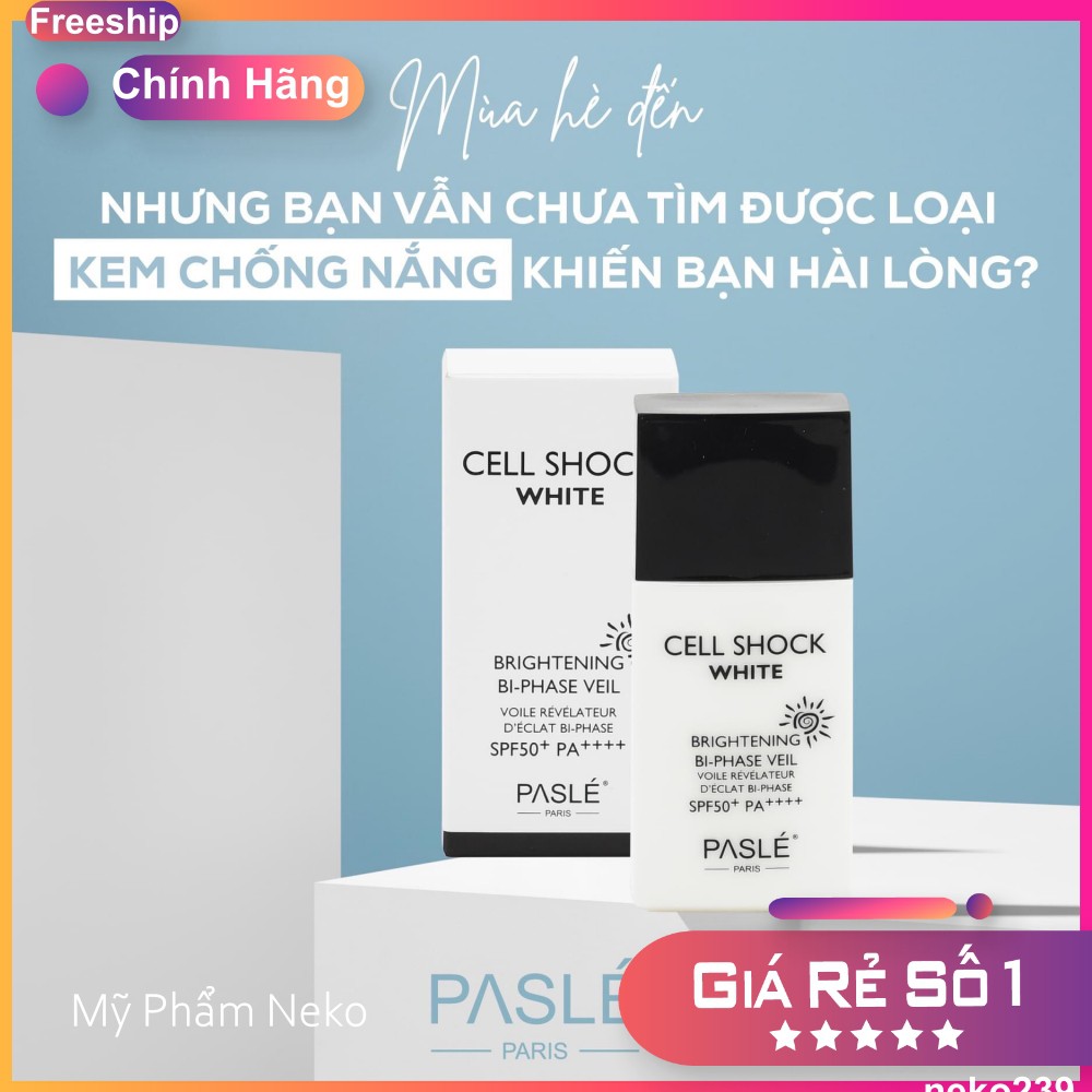 [Chính Hãng] Kem chống nắng Pasle BRIGHTENING BI-PHASE VEIL NHŨ TƯƠNG CHỐNG NẮNG