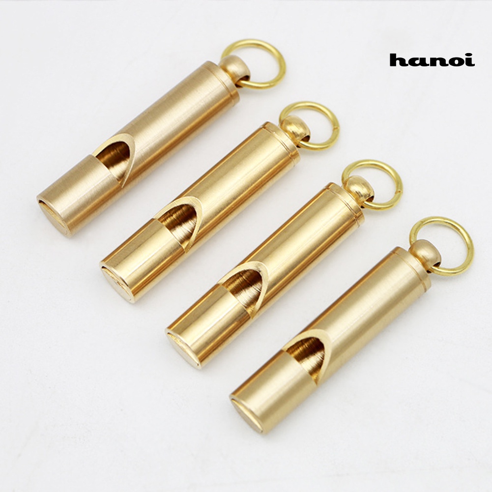Còi Sinh Tồn Mini Bằng Đồng Thau Di Động Tiện Dụng Mang Theo Cắm Trại