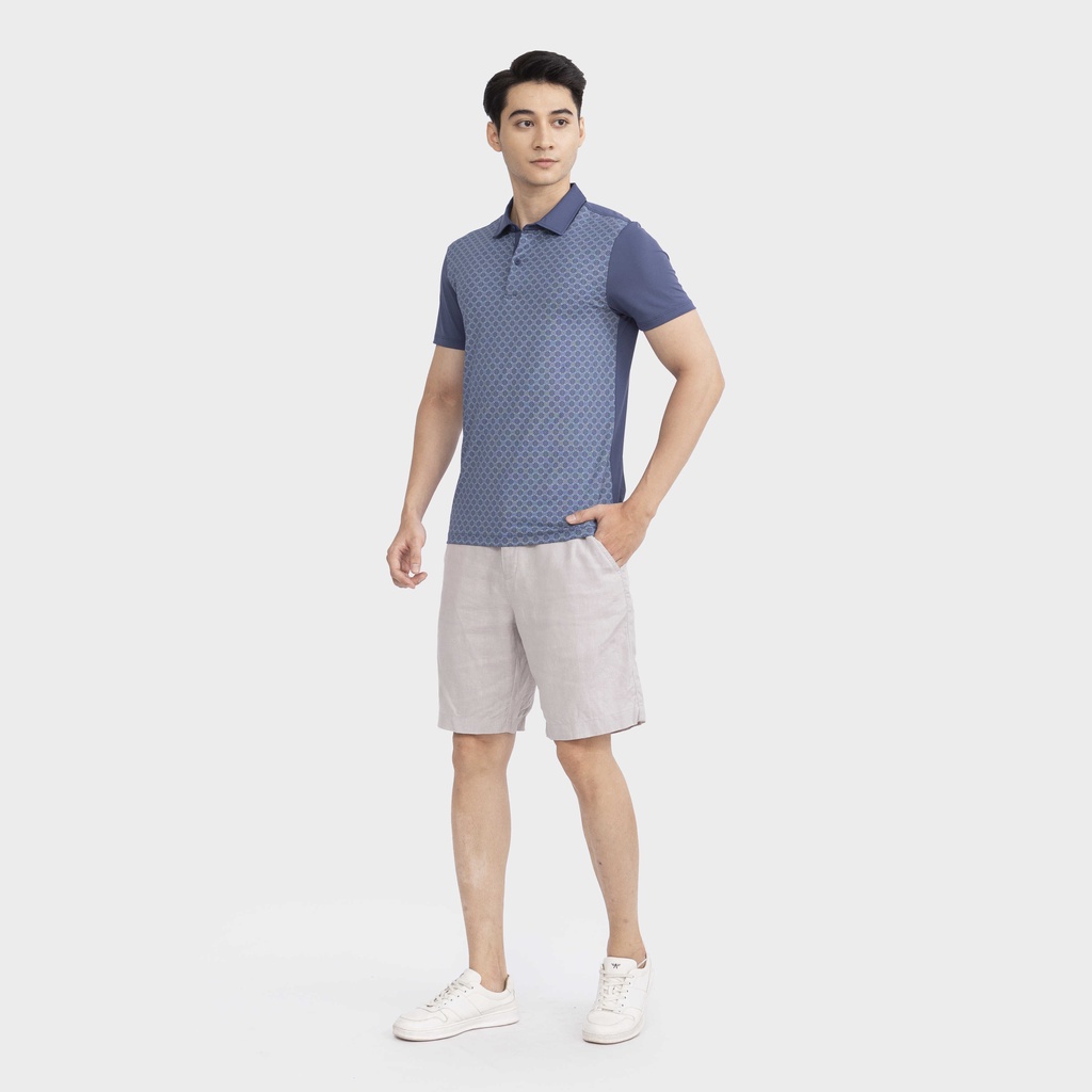 Áo polo ngắn tay ARISTINO dáng Slim fit ôm vừa vặn, họa tiết in tràn thân áo trẻ trung ấn tượng- APS200S2