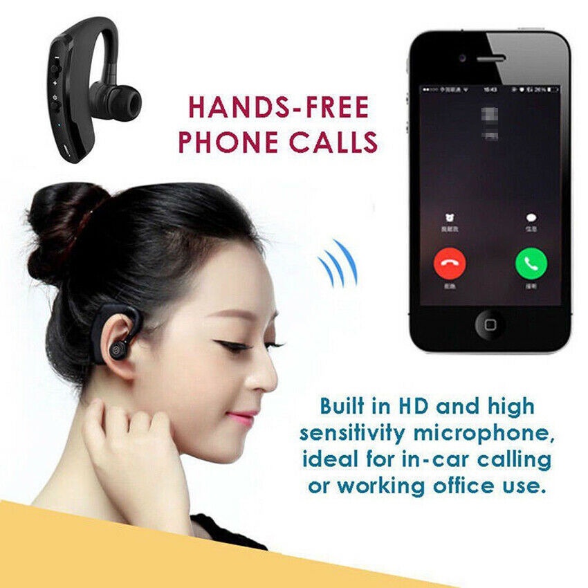Tai Nghe Bluetooth 5.0 Không Dây V9 Có Mic Chống Mồ Hôi Phù Hợp Với tất cả các điện thoại thông minh Bluetooth được khuyến khích