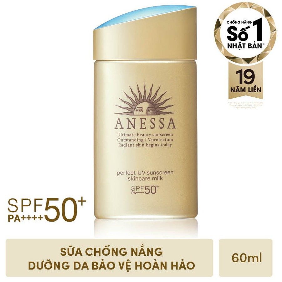 Kem Chống Nắng  FREESHIP  Sữa Chống Nắng Shiseido Anessa 60ml Perfect UV Sunscreen Skincare Milk