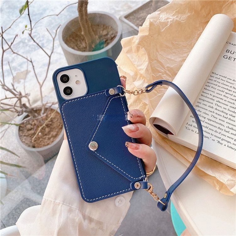 Ốp Điện Thoại Silicon Chống Sốc Màu Kẹo Có Ngăn Đựng Thẻ Cho Iphone 6 6S 7 8 SE 2020 X XS XR XsMax 11 12 13 Pro 11 12 13 Pro Max Giá Đỡ