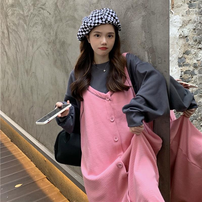 Set đầm dệt kim thiết kế mới thời trang mùa thu theo phong cách hàn quốc cho nữ