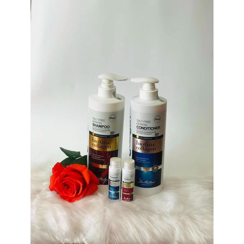 DẦU GỘI XẢ BIOTIN COLLAGEN PLUS 850MLx2 -Dầu Gội hương thơm quyến rũ