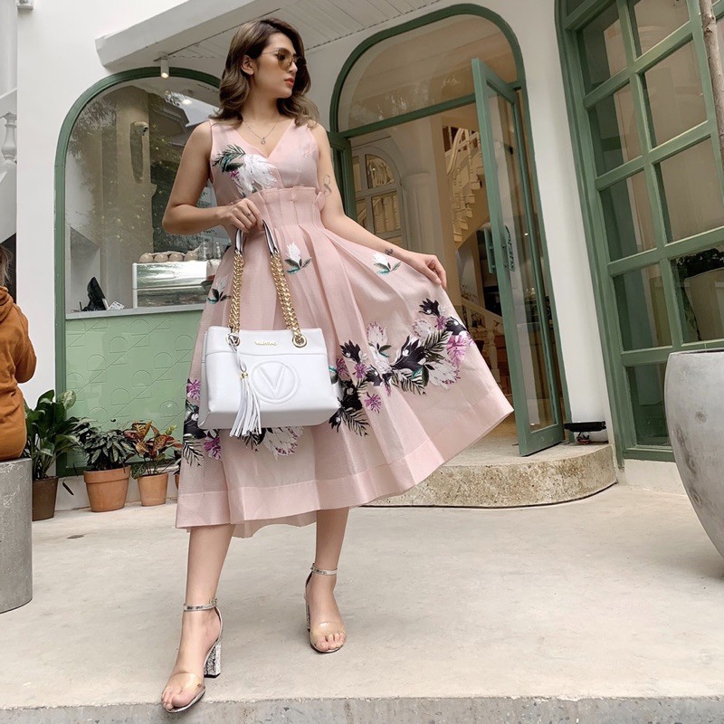 Túi VALENTINO shoulder trắng hàng Ý chính hãng