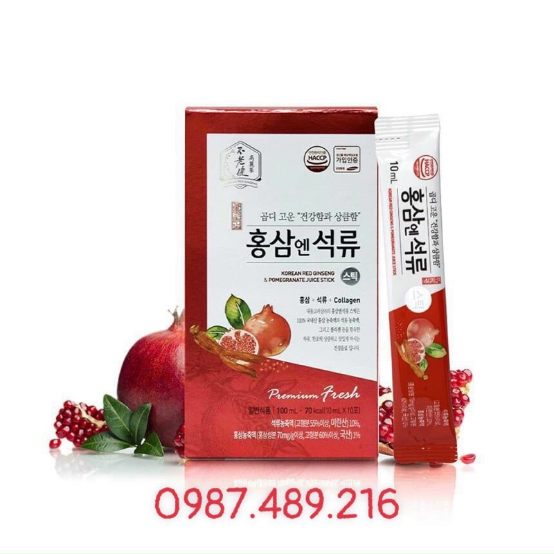 [ CHÍNH HÃNG ] HỒNG SÂM LỰU COLLAGEN, trumsihanghanquoc